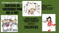 SERVICIO DE COCINERO POR DÍA O POR MES