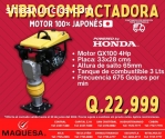 Vibrocompactadora Motor Honda Japones