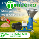 Maquina Meelko para pellets con madera -