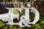 Letras gigantes 3D para bodas