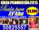 BAILES PARA XV AÑOS CON CHAMBELANES 2015