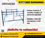 Andamio Barandal Con estructura de acero