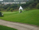 Carpa estrella con publicidad