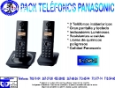 DUAL PACK DE TELEFONOS INALAMBRICOS PANA