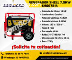 ﻿Generador Shell 7.5 HP.. a Gasolina