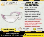Lente Steel Claro/Rosa Modelo ALM11CL-RO