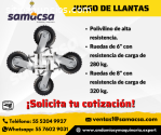 Llantas para andamio (juego 4pzas)