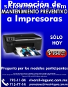 MANTENIMIENTO PREVENTIVO A IMPRESORAS