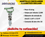 Martillo Cincelador cincel: 1 1/8" x 3 3