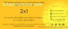 Promo 2x1 en cursos de ingles-limitado