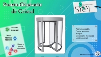 PUERTA GIRATORIA DE CRISTAL