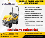 Rodillo doble Wacker/peso operativo de 1