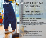 SE SOLICITA  AUXILIAR DE LIMPIEZA