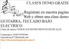 curso de bajo, lecciones de piano, clase