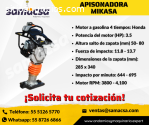 Apisonadora de Motor a gasolina Mikasa M