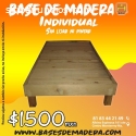 Base de madera individual en Guadalupe