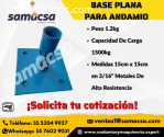 Base plana  para andamio 