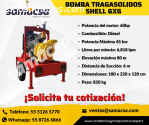 Bomba a gasolina Traga solidos Shell 6x6