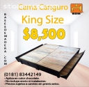 Cama canguro kingsize barata en Apodaca