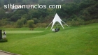 carpa estrella con publicidad y diseño
