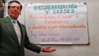 Clases de Matemáticas, Física y Estad.