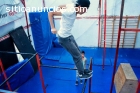 Clases de parkour, gimnasia y acrobacia.