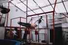 Clases de parkour, gimnasia y acrobacia.