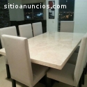 Comedor Marmol 4,6 Y 8 Sillas