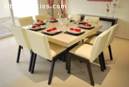 Comedor Marmol 4,6 Y 8 Sillas