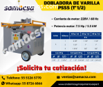 Dobladora de varilla EMAQ a 220v trifás