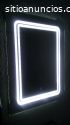 Espejo con luz led encendido touch