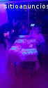 Fiesta Neón Spa para niñas Karaoke