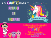 Fiesta Spa unicornio,Animadoras y más!