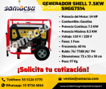 Generador Shell 7.5kw, a gasolina