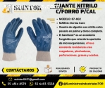 Guantes de Nitrilo c/forro Guante de alg