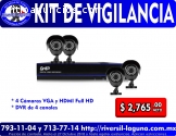 KIT DE CAMARAS DE VIGILANCIA Y DVR GHIA