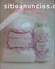 Kit recuerdo de boda toalla y crema