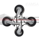 Llantas tipo tractor para andamio