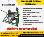 Malacate, Capacidad1 TON---