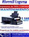 MANTENIMIENTO A IMPRESORAS DE TINTA CONT