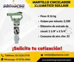 Martillo Cincelado Sullair, consumo de a