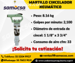 Martillo cincelador, en marca Sullair