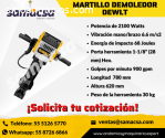 Martillo, equipo eléctrico marca DEWALT