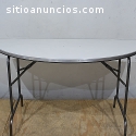 Mesa Media Luna para Eventos Plegable