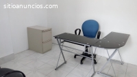 OFRECEMOS OFICINA AMUEBLADA .