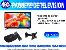 PAQUETE DE TV, SMART TV BOX Y SOPORTE