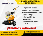 Placa equipo vibrante, modelo CIPSA CM13