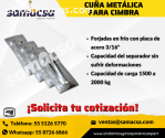 Placa Metálica o Cuña Para Tirante