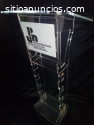 Podium de acrilico cristal