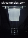 Podium de acrilico cristal